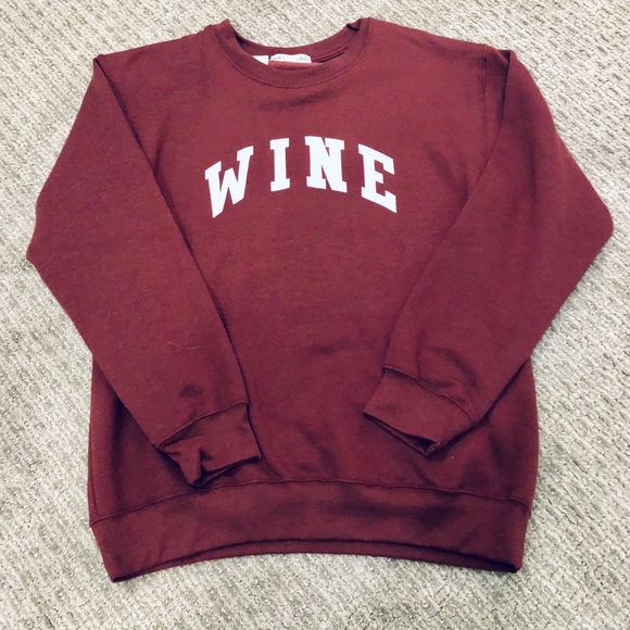 suburban riot Tops - NWT Suburban Riot “Wine” sweatshirt Medium